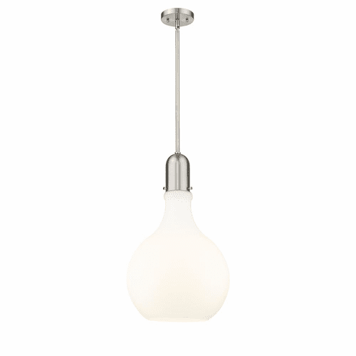 Innovations Amherst 1-LT 13.75" LED Pendant - Brushed Satin Nickel - 492-1S-SN-G581-14-LED