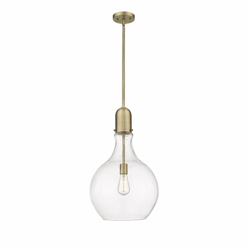 Innovations Amherst 1-LT 13.75" Pendant - Brushed Brass - 492-1S-BB-G582-14