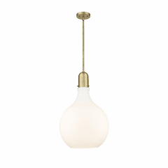 Innovations Amherst 1-LT 15.75" LED Pendant - Brushed Brass - 492-1S-BB-G581-16-LED