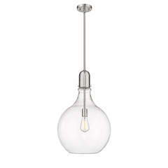 Innovations Amherst 1-LT 15.75" LED Pendant - Brushed Satin Nickel - 492-1S-SN-G582-16-LED