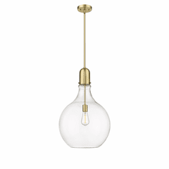 Innovations Amherst 1-LT 15.75" LED Pendant - Satin Gold - 492-1S-SG-G582-16-LED