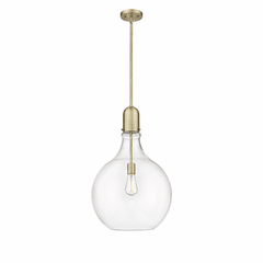Innovations Amherst 1-LT 15.75" Pendant - Brushed Brass - 492-1S-BB-G582-16