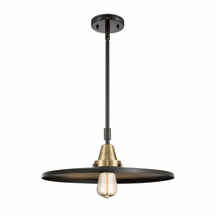 Innovations Appalachian 1-LT Mini Pendant - Black Antique Brass - 447-1S-BAB-MFR-BK-16