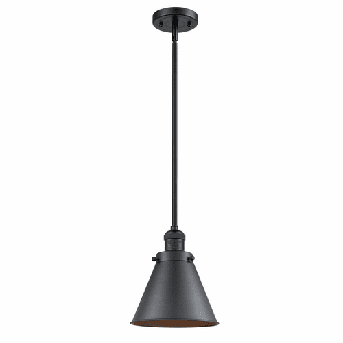 Innovations Appalachian 1-LT Mini Pendant - Matte Black - 201S-BK-M13-BK