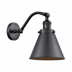 Innovations Appalachian 1-LT Sconce - Matte Black - 515-1W-BK-M13-BK