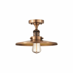 Innovations Appalachian 1-LT Semi-Flush Mount - Antique Copper - 517-1CH-AC-MFR-AC-12