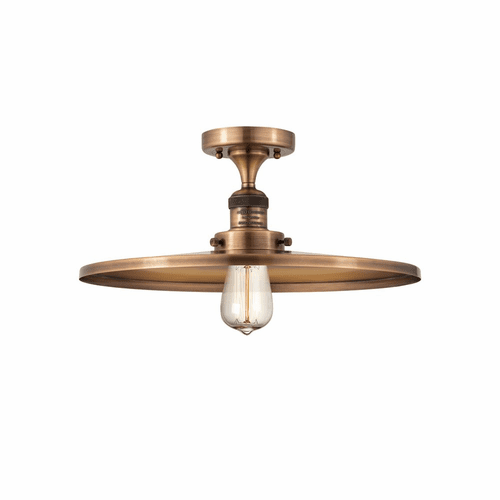 Innovations Appalachian 1-LT Semi-Flush Mount - Antique Copper - 517-1CH-AC-MFR-AC-16