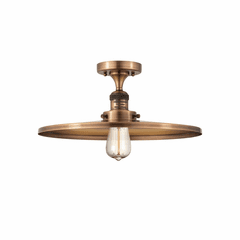 Innovations Appalachian 1-LT Semi-Flush Mount - Antique Copper - 517-1CH-AC-MFR-AC-16