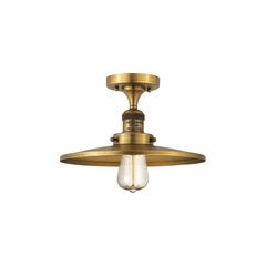 Innovations Appalachian 1-LT Semi-Flush Mount - Brushed Brass - 517-1CH-BB-MFR-BB-12