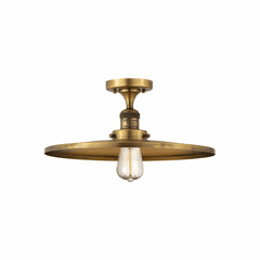Innovations Appalachian 1-LT Semi-Flush Mount - Brushed Brass - 517-1CH-BB-MFR-BB-16