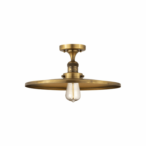 Innovations Appalachian 1-LT Semi-Flush Mount - Brushed Brass - 517-1CH-BB-MFR-BB-16-LED