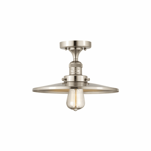 Innovations Appalachian 1-LT Semi-Flush Mount - Brushed Satin Nickel - 517-1CH-SN-MFR-SN-12-LED