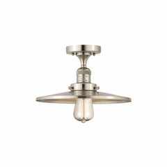 Innovations Appalachian 1-LT Semi-Flush Mount - Brushed Satin Nickel - 517-1CH-SN-MFR-SN-12-LED