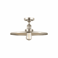 Innovations Appalachian 1-LT Semi-Flush Mount - Brushed Satin Nickel - 517-1CH-SN-MFR-SN-16