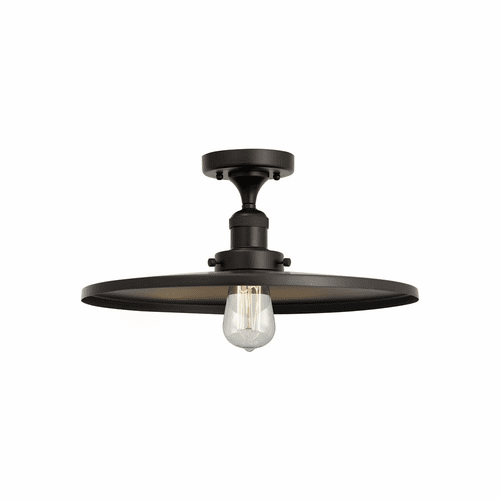 Innovations Appalachian 1-LT Semi-Flush Mount - Matte Black - 517-1CH-BK-MFR-BK-16-LED