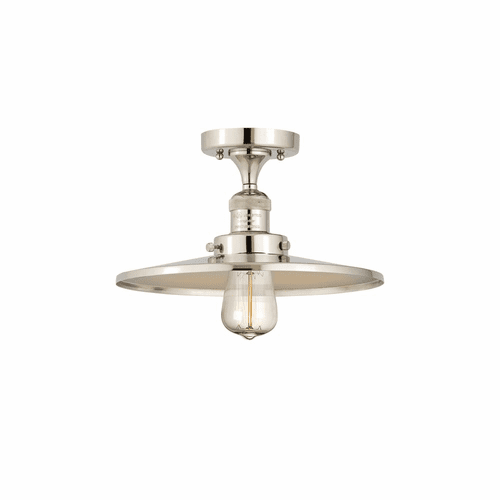 Innovations Appalachian 1-LT Semi-Flush Mount - Polished Nickel - 517-1CH-PN-MFR-PN-12