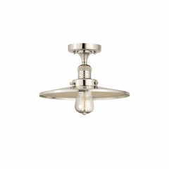 Innovations Appalachian 1-LT Semi-Flush Mount - Polished Nickel - 517-1CH-PN-MFR-PN-12