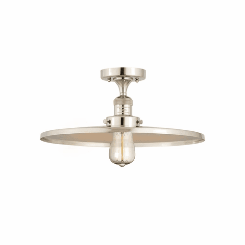 Innovations Appalachian 1-LT Semi-Flush Mount - Polished Nickel - 517-1CH-PN-MFR-PN-16