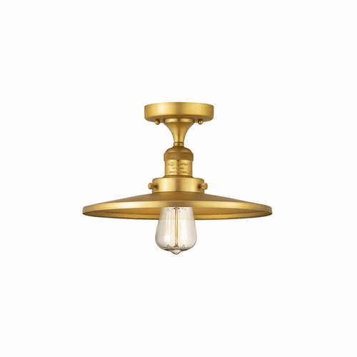 Innovations Appalachian 1-LT Semi-Flush Mount - Satin Gold - 517-1CH-SG-MFR-SG-12-LED