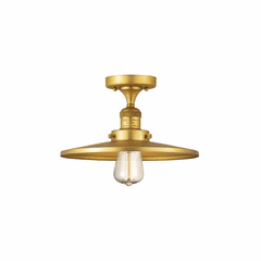 Innovations Appalachian 1-LT Semi-Flush Mount - Satin Gold - 517-1CH-SG-MFR-SG-12-LED