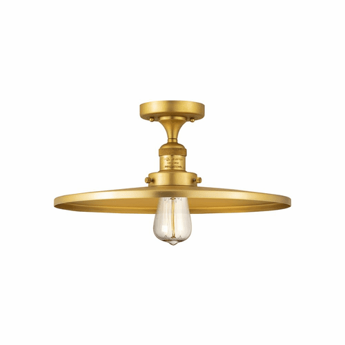 Innovations Appalachian 1-LT Semi-Flush Mount - Satin Gold - 517-1CH-SG-MFR-SG-16