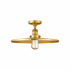 Innovations Appalachian 1-LT Semi-Flush Mount - Satin Gold - 517-1CH-SG-MFR-SG-16-LED