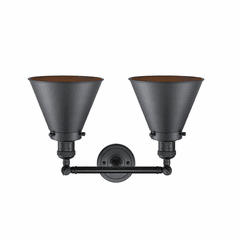 Innovations Appalachian 2-LT Bath Vanity - Matte Black - 208-BK-M13-BK Innovations Appalachian 2-LT Bath Vanity - Matte Black - 208-BK-M13-BK