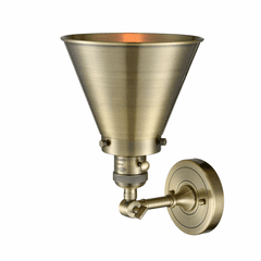 Innovations Appalachian Sconce With Switch - Antique Brass - 203SW-AB-M13-AB