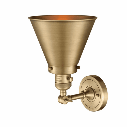 Innovations Appalachian Sconce With Switch - Brushed Brass - 203SW-BB-M13-BB