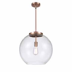 Innovations Athens 1-LT 13.75" Pendant - Antique Copper - 221-1S-AC-G122-16