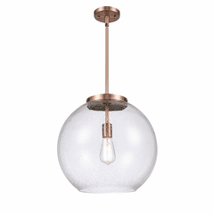 Innovations Athens 1-LT 13.75" Pendant - Antique Copper - 221-1S-AC-G124-16-LED