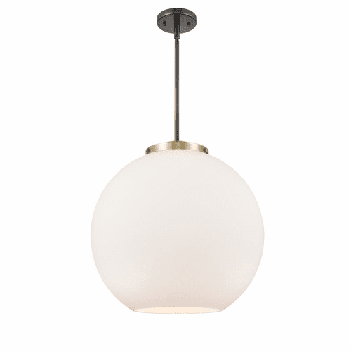 Innovations Athens 1-LT 13.75" Pendant - Black Antique Brass - 221-1S-BAB-G121-18-LED
