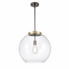 Innovations Athens 1-LT 13.75" Pendant - Black Antique Brass - 221-1S-BAB-G122-16