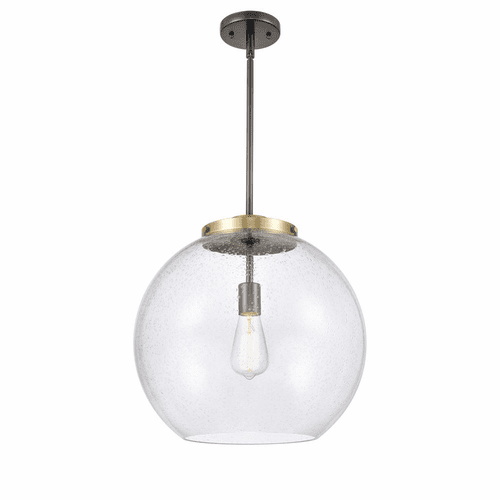 Innovations Athens 1-LT 13.75" Pendant - Black Antique Brass - 221-1S-BAB-G124-16-LED
