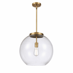 Innovations Athens 1-LT 13.75" Pendant - Brushed Brass - 221-1S-BB-G122-16
