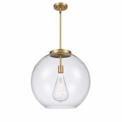Innovations Athens 1-LT 13.75" Pendant - Brushed Brass - 221-1S-BB-G122-18