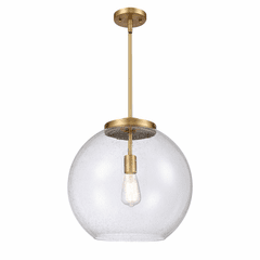 Innovations Athens 1-LT 13.75" Pendant - Brushed Brass - 221-1S-BB-G124-16