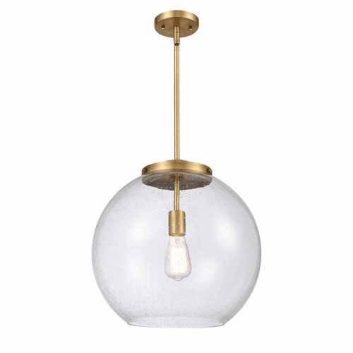 Innovations Athens 1-LT 13.75" Pendant - Brushed Brass - 221-1S-BB-G124-16-LED