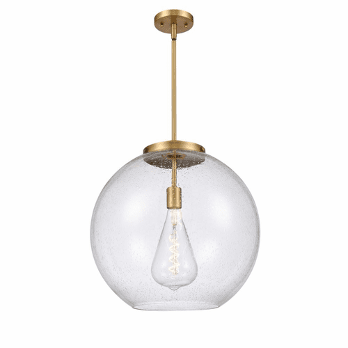 Innovations Athens 1-LT 13.75" Pendant - Brushed Brass - 221-1S-BB-G124-18-LED