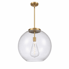 Innovations Athens 1-LT 13.75" Pendant - Brushed Brass - 221-1S-BB-G124-18-LED