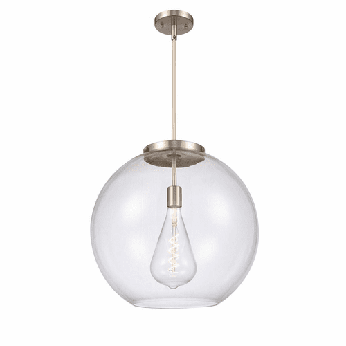 Innovations Athens 1-LT 13.75" Pendant - Brushed Satin Nickel - 221-1S-SN-G122-18-LED