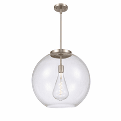 Innovations Athens 1-LT 13.75" Pendant - Brushed Satin Nickel - 221-1S-SN-G122-18-LED