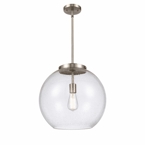 Innovations Athens 1-LT 13.75" Pendant - Brushed Satin Nickel - 221-1S-SN-G124-16
