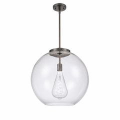 Innovations Athens 1-LT 13.75" Pendant - Matte Black - 221-1S-BK-G122-18