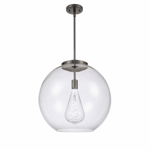 Innovations Athens 1-LT 13.75" Pendant - Matte Black - 221-1S-BK-G122-18-LED