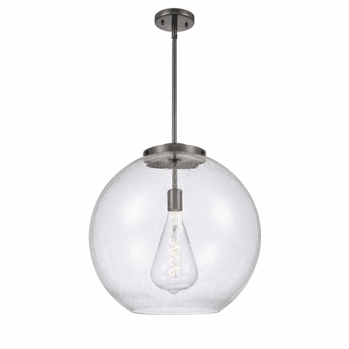 Innovations Athens 1-LT 13.75" Pendant - Matte Black - 221-1S-BK-G124-18