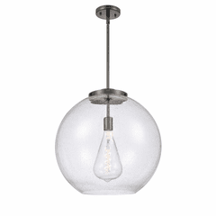 Innovations Athens 1-LT 13.75" Pendant - Matte Black - 221-1S-BK-G124-18-LED