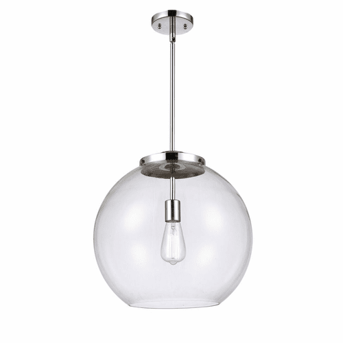 Innovations Athens 1-LT 13.75" Pendant - Polished Chrome - 221-1S-PC-G122-16