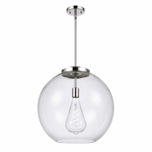 Innovations Athens 1-LT 13.75" Pendant - Polished Chrome - 221-1S-PC-G122-18