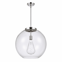 Innovations Athens 1-LT 13.75" Pendant - Polished Chrome - 221-1S-PC-G122-18